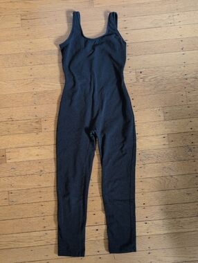 Kids Black Tank-Style One-Piece Bodysuit